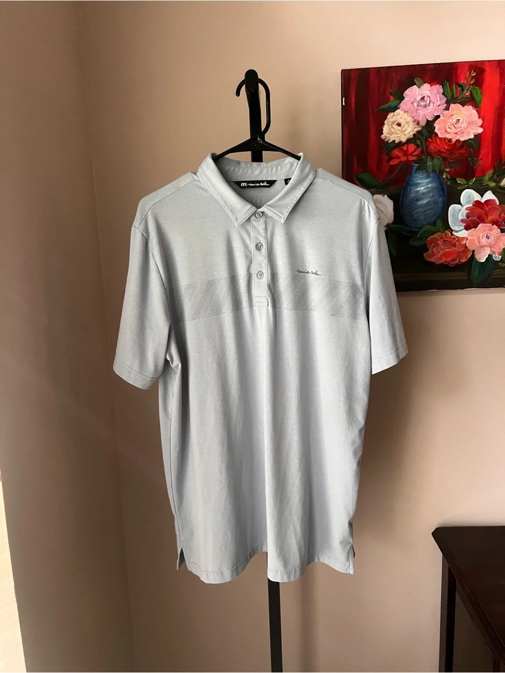 Travis Mathew Light blue/ gray Polo Shirt
